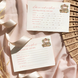 Cartão de Noivas Dicas e Desejos Recém-chegada ao 