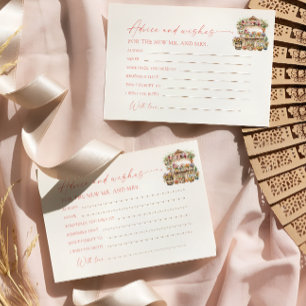 Cartão de Noivas Dicas e Desejos Recém-chegada ao 