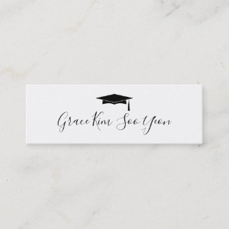 Cartão de Nome de Anúncio de Graduação de Script R