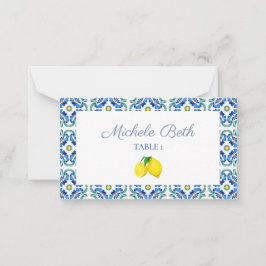 Cartão de Nome de Chá de panela Siciliano