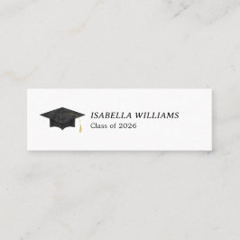 Cartão de Nome de Diploma de Aquarela - Cartão de 