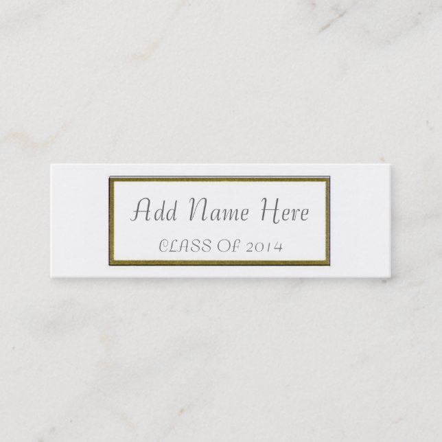 CARTÃO DE NOME DE FORMATURA (Frente)