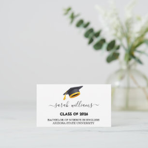 Cartão de Nome de Formatura Anúncio de Formatura 2