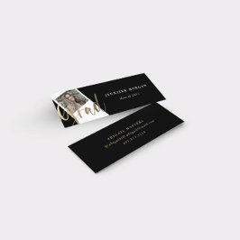 Cartão de Nome de Foto para Graduação de Script Do