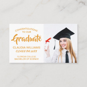 Cartão de Nome de Graduação - Cartão de Inserção C
