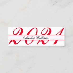 Cartão de Nome de Graduação. Cartão de Inserção Cl