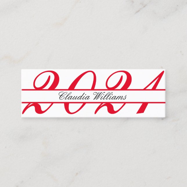 Cartão de Nome de Graduação. Cartão de Inserção Cl (Frente)