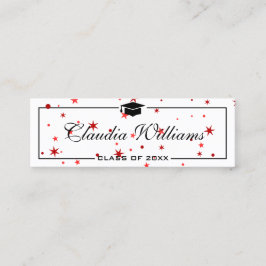 Cartão de Nome de Graduação. Cartão de Inserção Cl