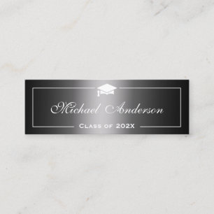 Cartão de Nome de Graduação - Gradiente Clássico d