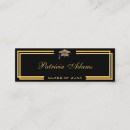 Cartão de nome de graduação personalizado - Cartão