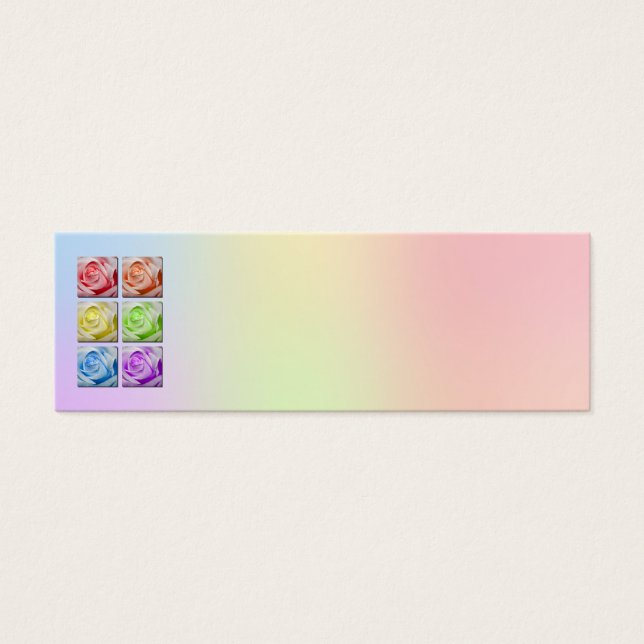 Cartão de Nome de Local de Casamento para Rosas Ma (Frente)