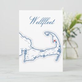Cartão de Nome de Mesa de Casamento Mapa de Wellfl