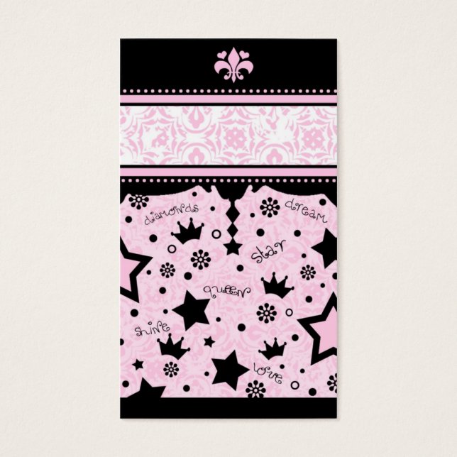 CARTÃO DE NOME ESTRELA DE 311 PINK (Frente)