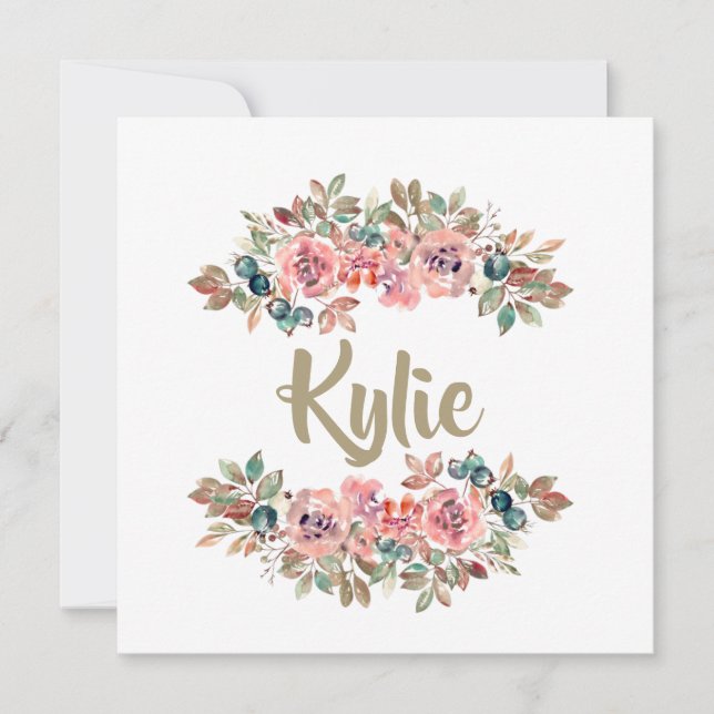 Cartão de Nome Personalizado | Presentes Personali (Frente)