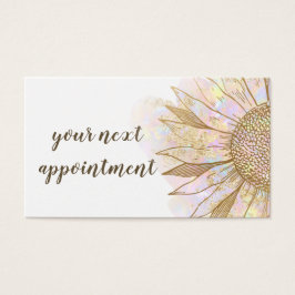 cartão de nomeação de design de girassol