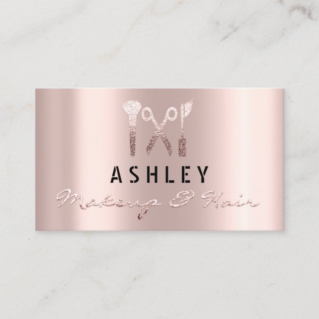 Cartão de Nomeação do Artista Salon Stylist para C (Frente)