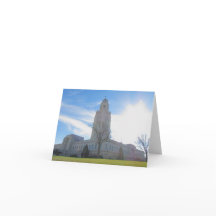 Cartão de nota 100 do capital do estado