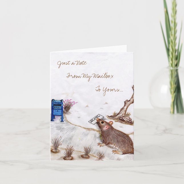 Cartão de nota 1. de Molly da caixa postal (Frente)