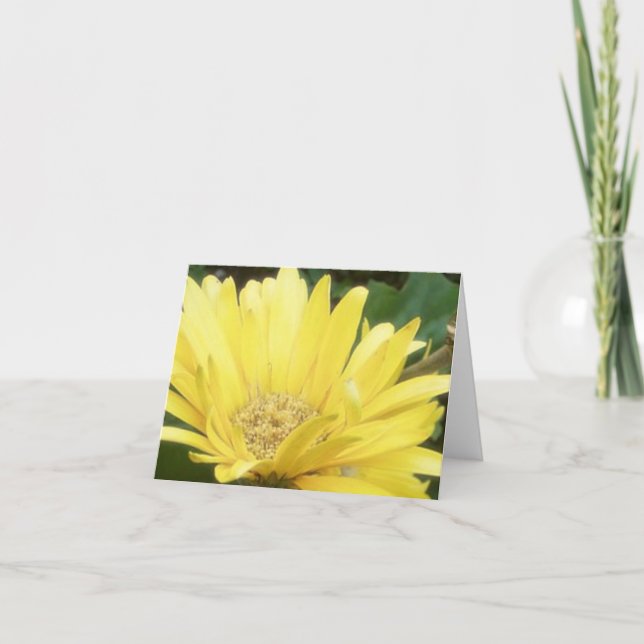 Cartão de nota amarelo de Gerber (Frente)