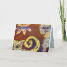 Cartão de Nota Amigável para Gatos Furosos