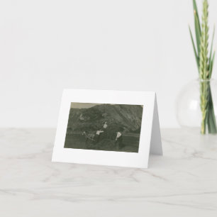 Cartão de Nota Antiquado de Foto Real para Agricul