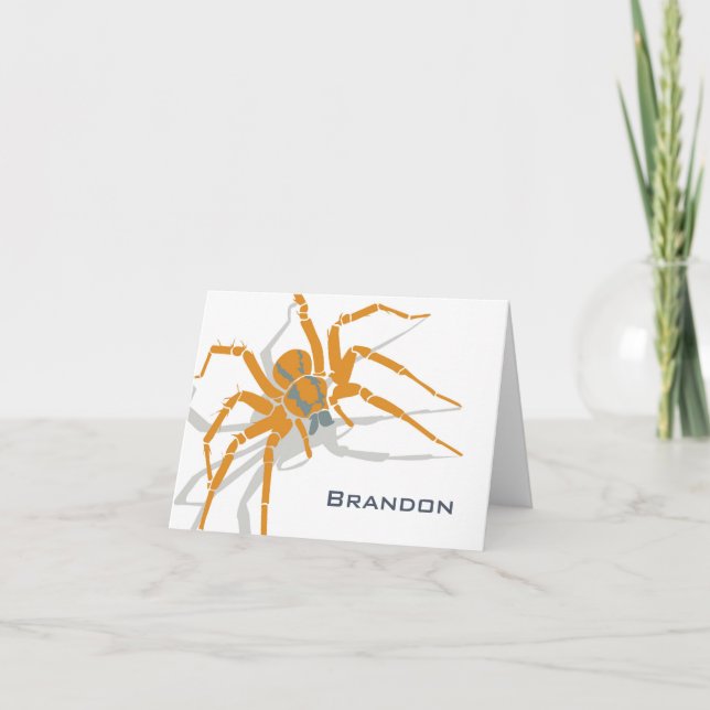 Cartão de Nota - Aranha (Frente)