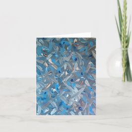Cartão de Nota Azul Dusty