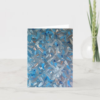 Cartão de Nota Azul Dusty