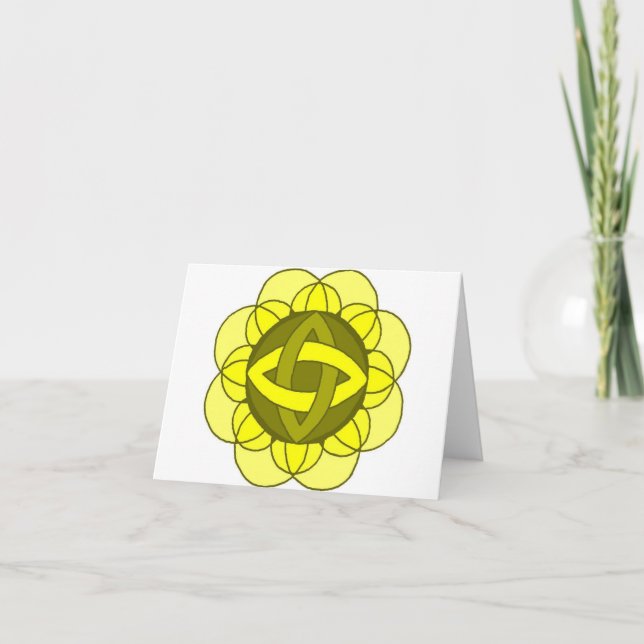 Cartão de Nota "Balancear a Corrente Solar Plexus" (Frente)
