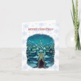 cartão de nota bem-vindo do papai noel