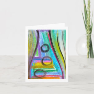 Cartão de nota "Bottle Fizz", Pastel em papel