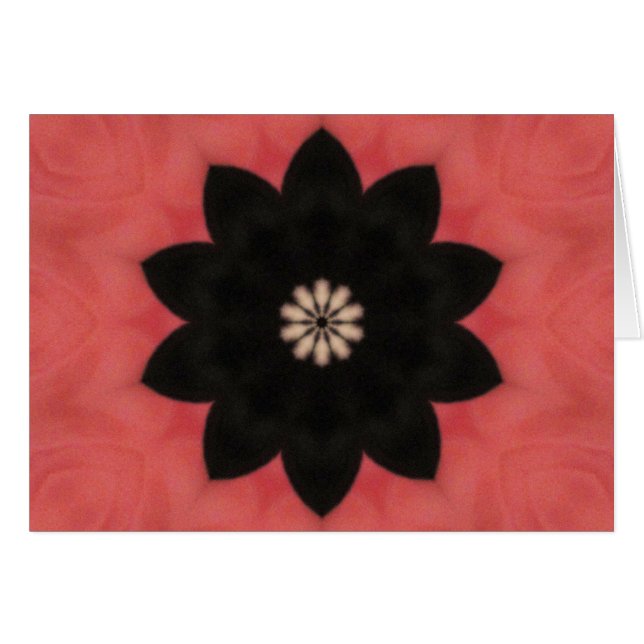 cartão de nota caleidoscópio (Frente horizontal)