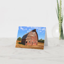 Cartão de nota/cartão de saudação de 15 Red Barn