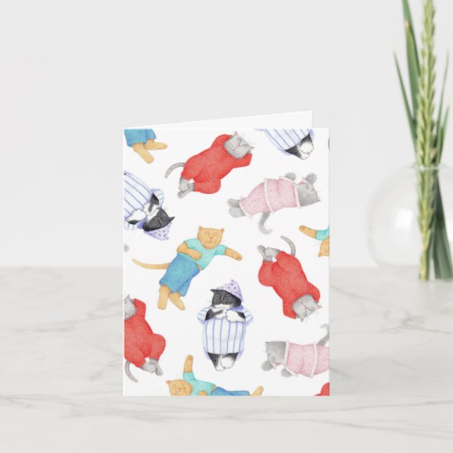 Cartão de Nota CATS PAJAMAS (Frente)