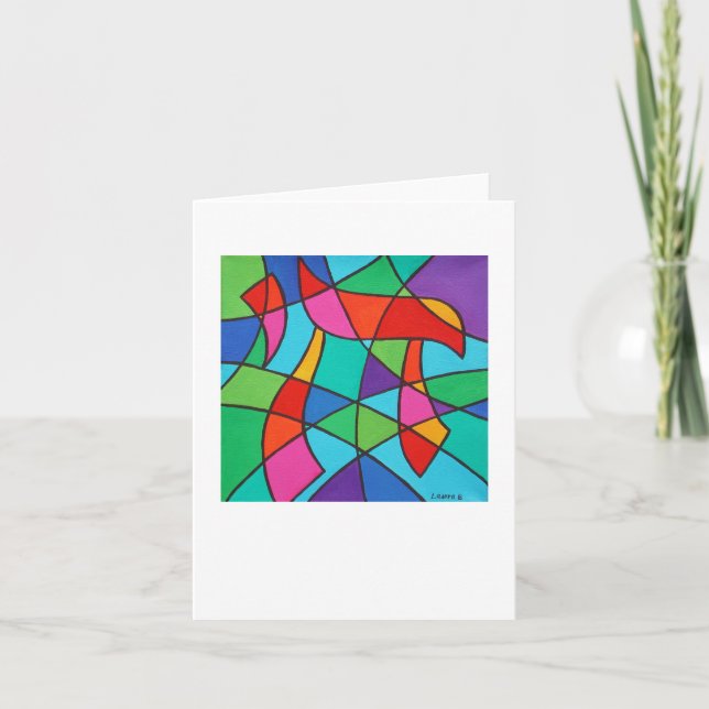 Cartão de Nota Chai Mosaico 4 x 5.6 (Frente)