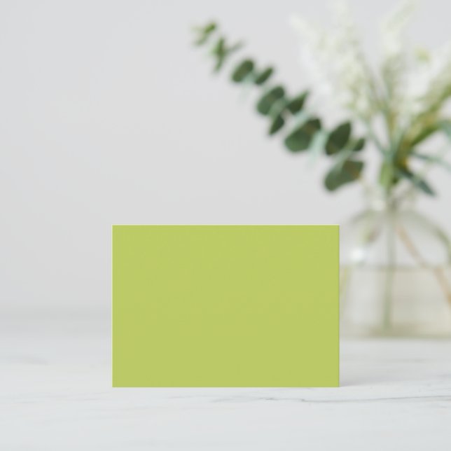 Cartão de Nota Chartreuse Suave Moderno (Em pé/Frente)