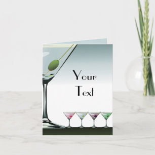 Cartão de Nota Clássico Martini
