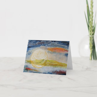Cartão de Nota "Colheita da Lua"