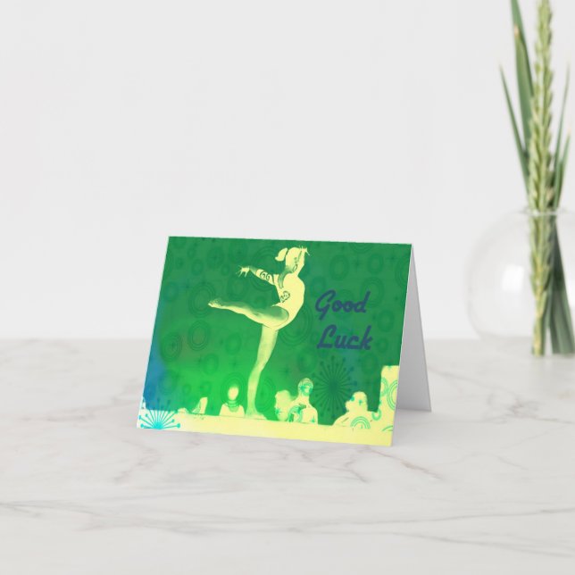 Cartão de Nota com Boa Sorte (Frente)