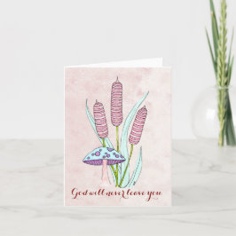 Cartão de Nota com Cogumelos e Capturas