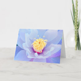 Cartão de nota com flor de lavanda