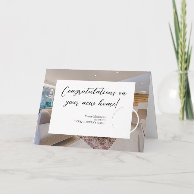 Cartão de Nota Comercial de Fotografias do Imobili (Frente)