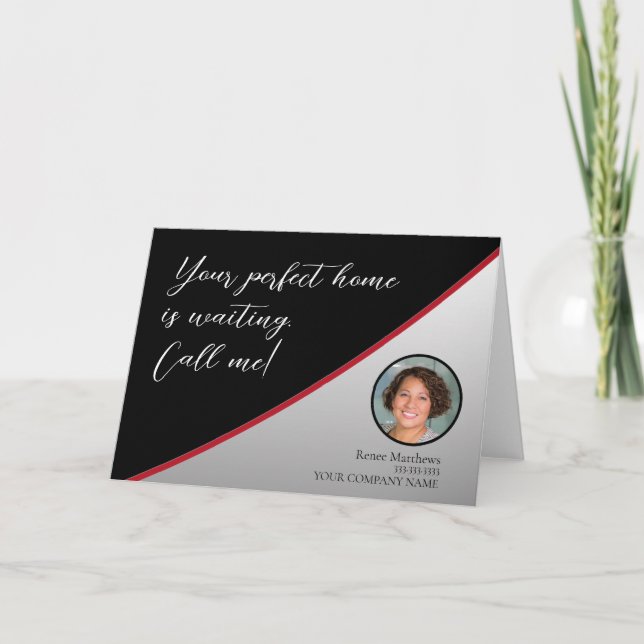 Cartão de Nota Comercial Fotográfica Imobiliária d (Frente)