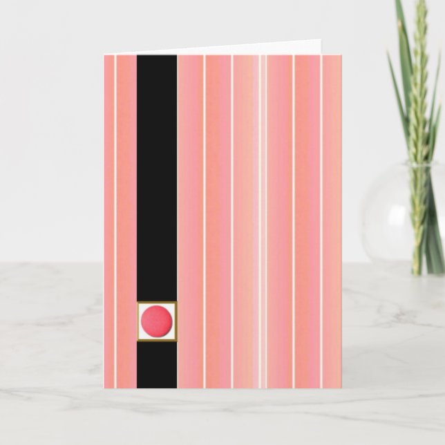 Cartão de Nota Coral (Frente)