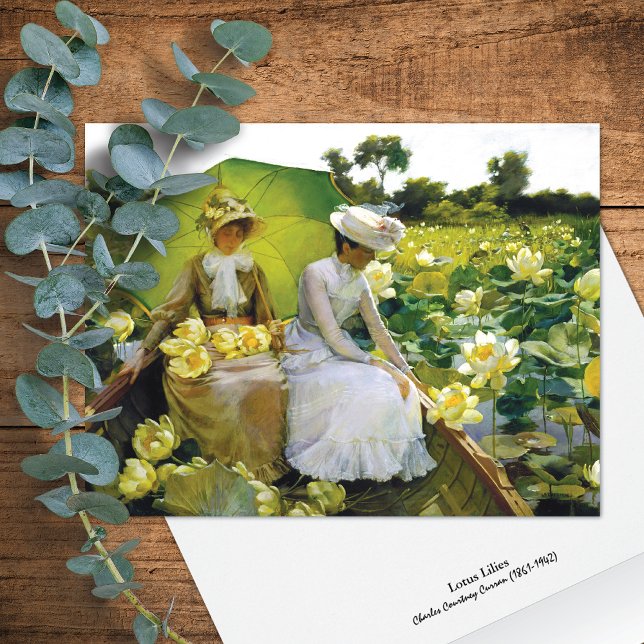 Cartão de Nota Curricular Lotus Lily Charles Court (Criador carregado)