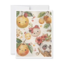 Cartão de Nota Cutie Fruitie