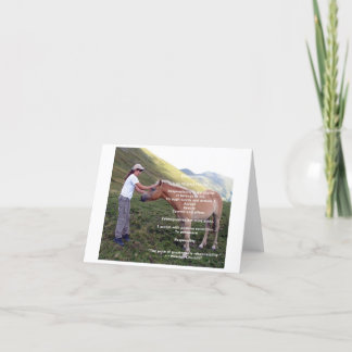 Cartão de nota da afirmação da "responsabilidade"