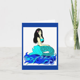 Cartão de nota da Aloha Mermaid