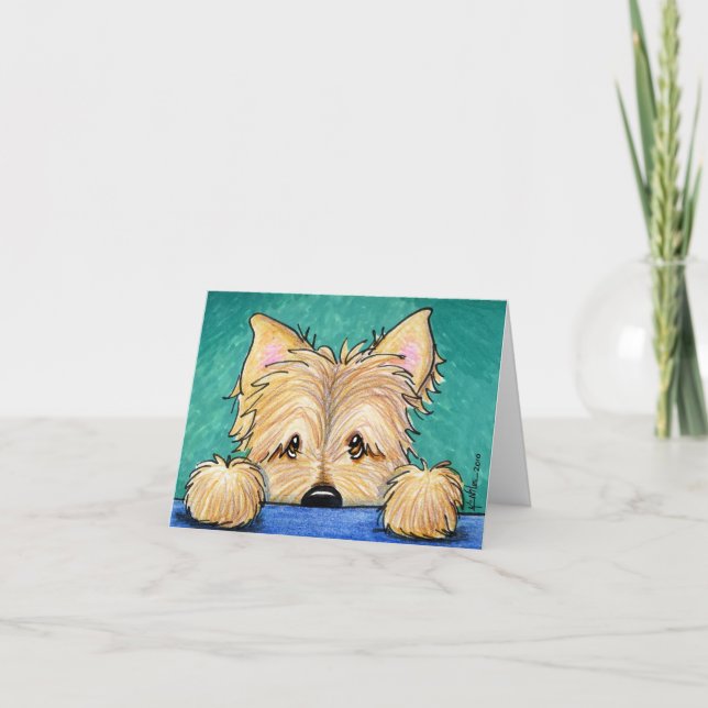 Cartão de nota da arte de Terrie do monte de (Frente)