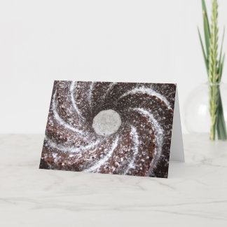 Cartão de nota da beleza de Bundt